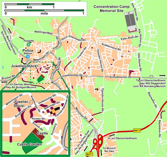 Map of Dachau